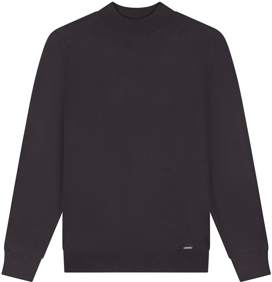 Malelions Malelions Men Knitted Mockneck Sweater Bruin