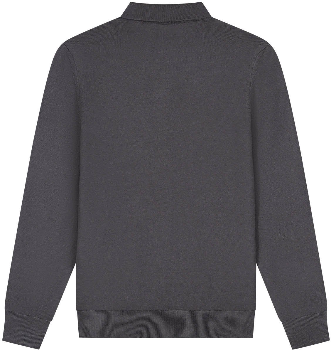 Malelions Malelions Men Knitted Longsleeve Polo Bruin