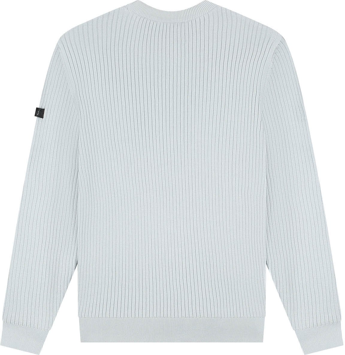 Malelions Malelions Men Knitted Rib Sweater Grijs