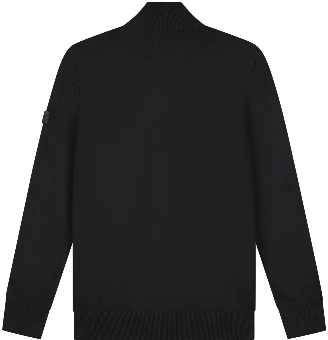 Malelions Malelions Men Knitted Quarter Zip Zwart