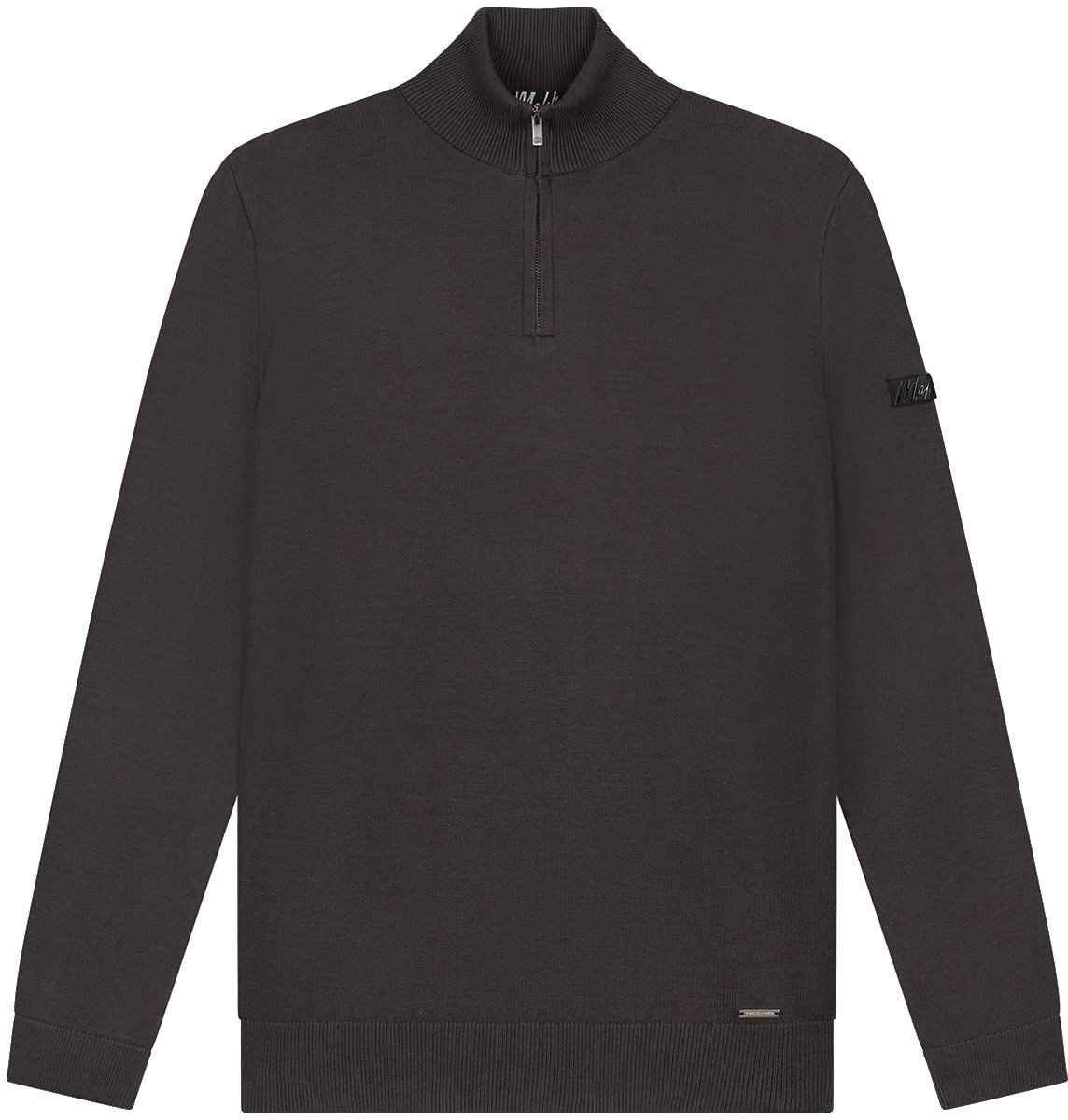 Malelions Malelions Men Knitted Quarter Zip Bruin