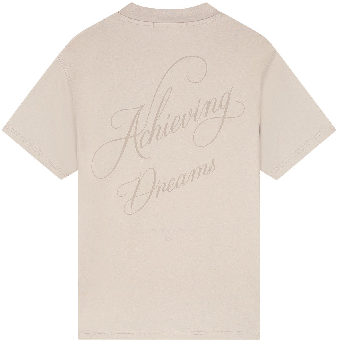 Malelions Malelions Men Achieving Dreams T-Shirt Beige