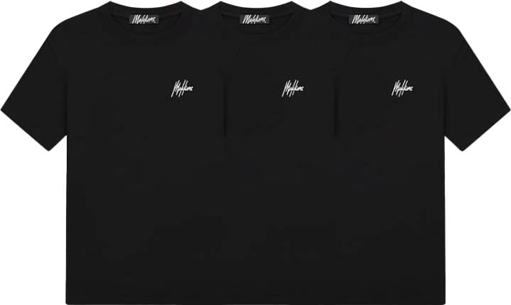 Malelions Malelions Men Signature T-Shirt 3-Pack Zwart