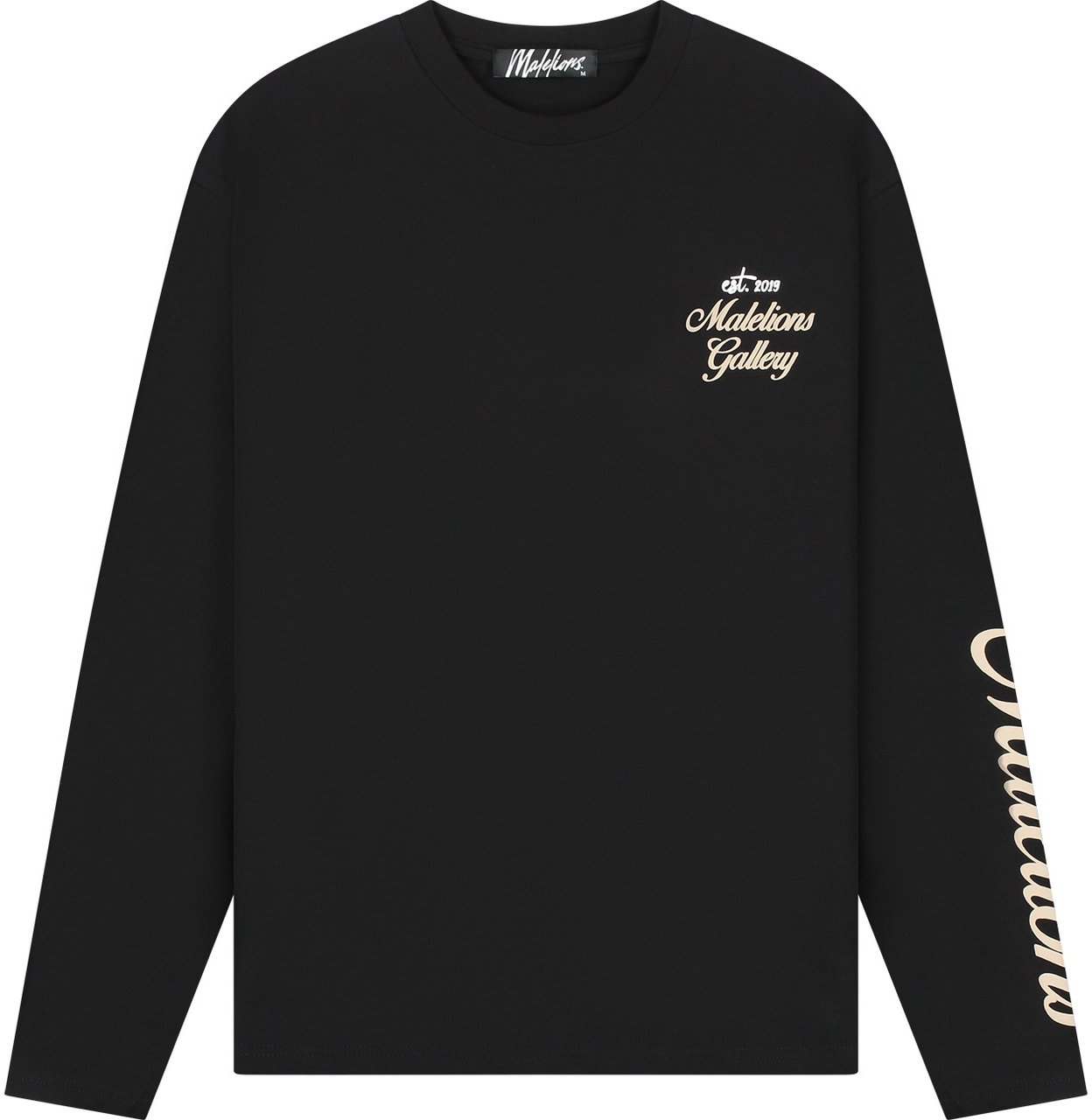 Malelions Malelions Men Gallery Longsleeve T-Shirt Zwart