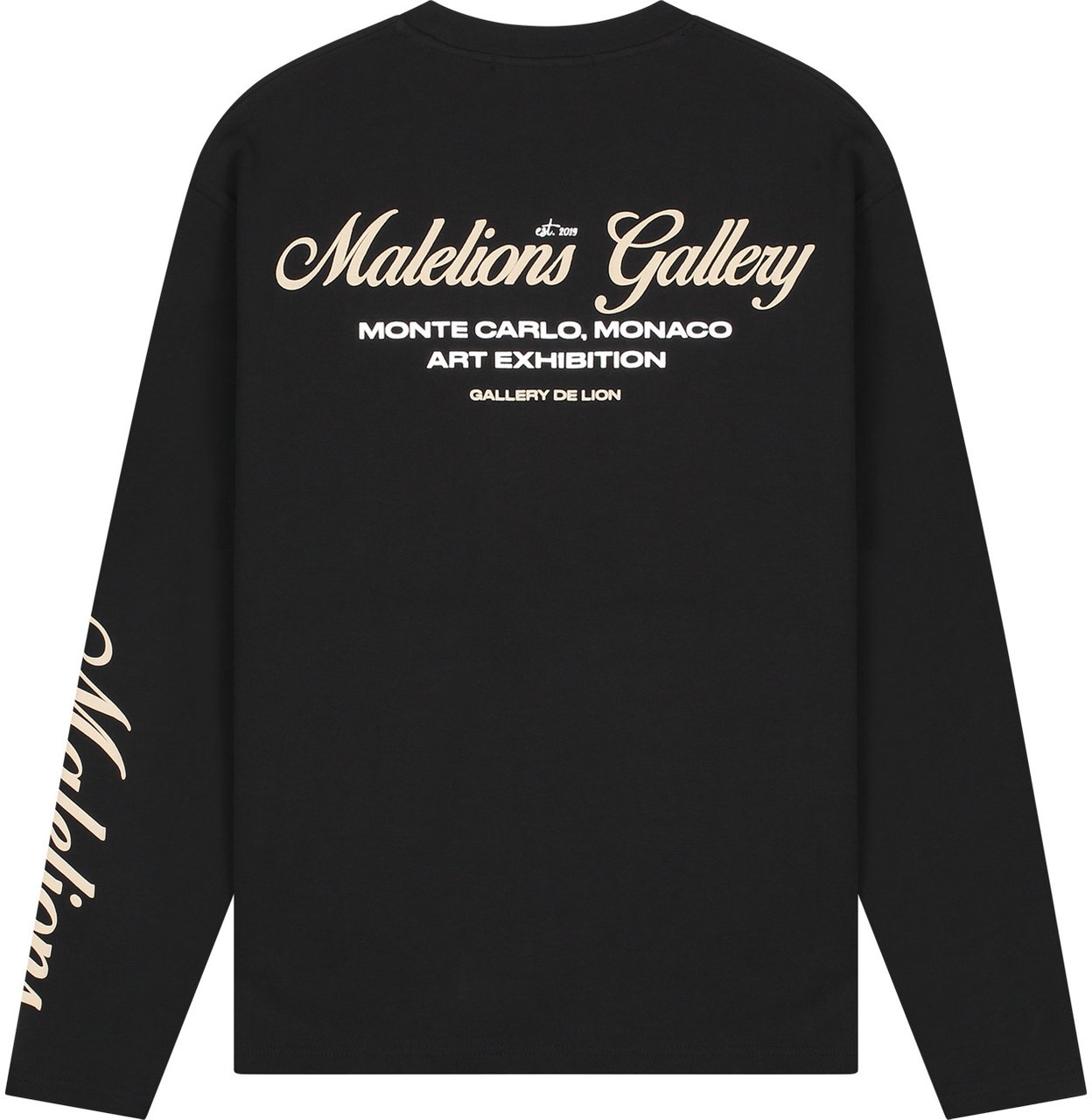 Malelions Malelions Men Gallery Longsleeve T-Shirt Zwart