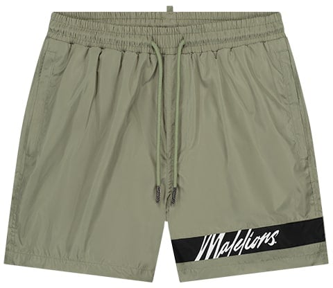 Malelions Malelions Men Captain Swim Shorts Beige