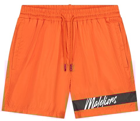 Malelions Malelions Men Captain Swim Shorts Oranje