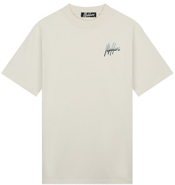 Malelions Malelions Men Split T-Shirt Beige