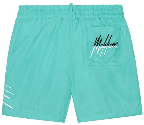 Malelions Malelions Men Split Swim Shorts Blauw