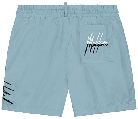 Malelions Malelions Men Split Swim Shorts Blauw