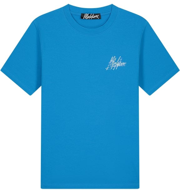 Malelions Malelions Men Splash T-Shirt Blauw