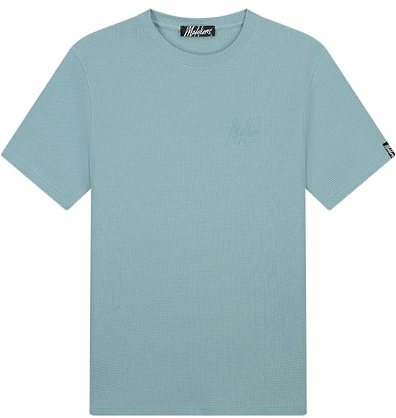 Malelions Malelions Men Signature Waffle T-Shirt Blauw
