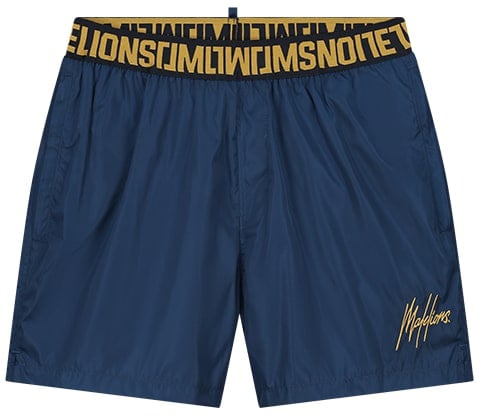 Malelions Malelions Men Venetian Swim Shorts Blauw