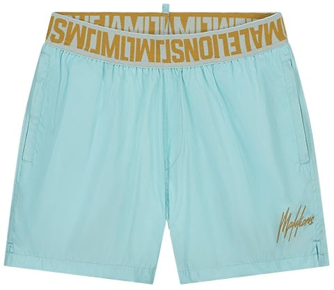 Malelions Malelions Men Venetian Swim Shorts Blauw