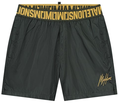 Malelions Malelions Men Venetian Swim Shorts Groen