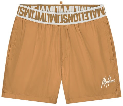 Malelions Malelions Men Venetian Swim Shorts Goud