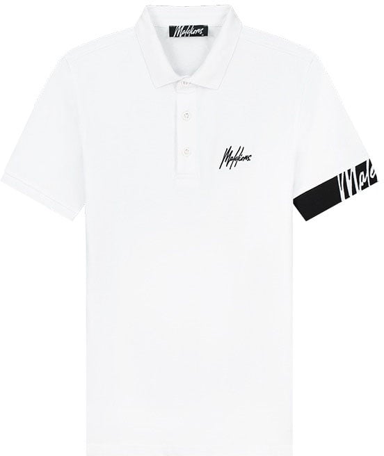 Malelions Malelions Men Captain Polo Wit