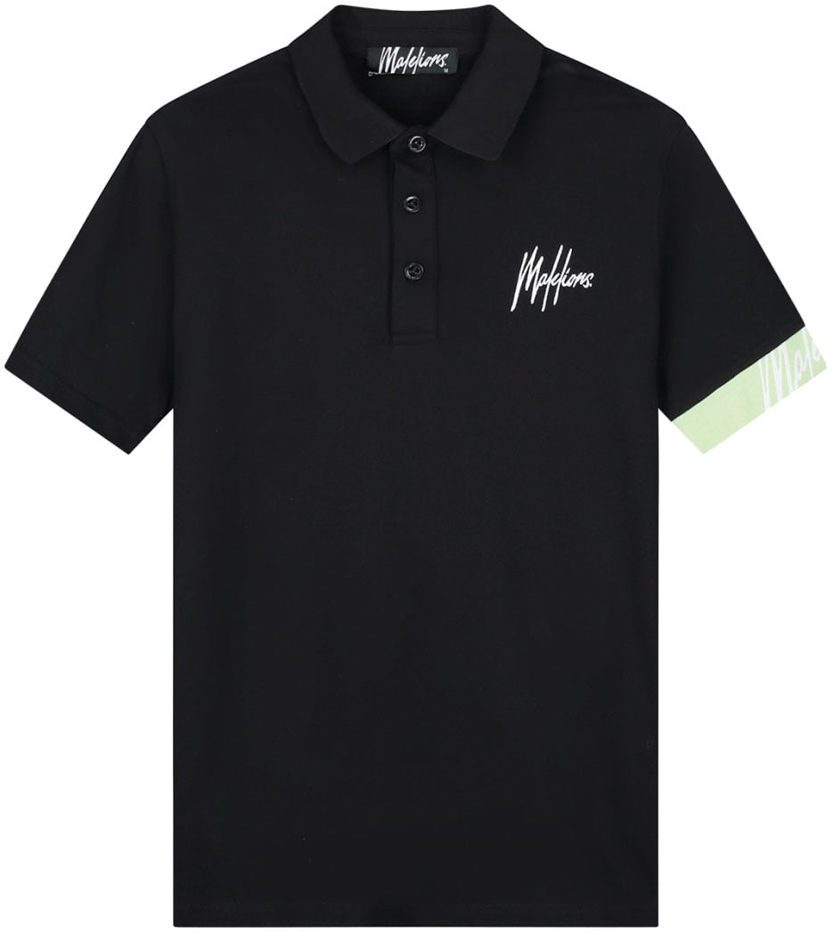 Malelions Malelions Men Captain Polo Zwart