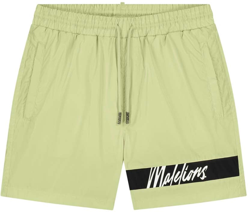 Malelions Malelions Men Captain Swim Shorts Groen
