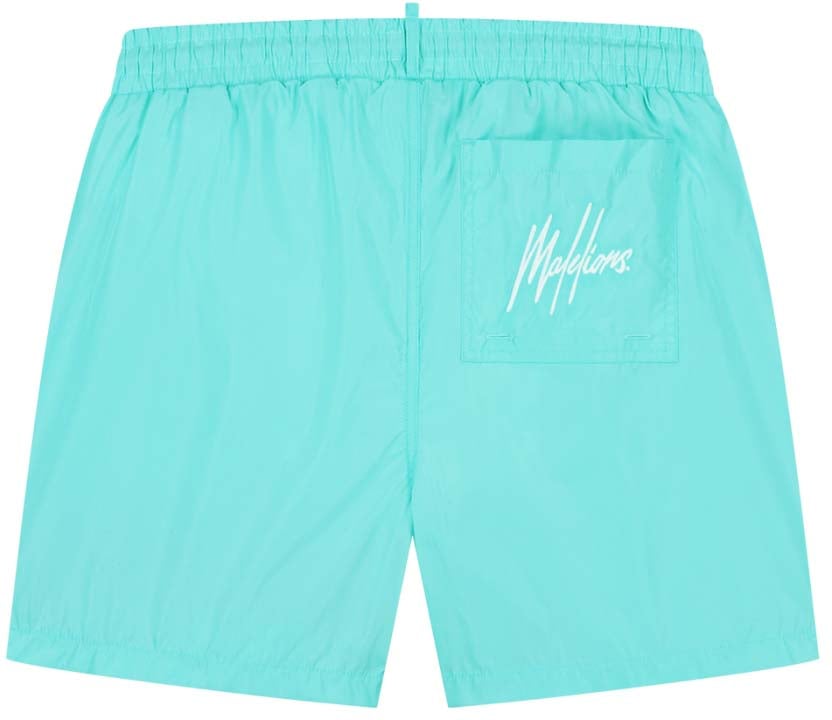 Malelions Malelions Men Captain Swim Shorts Blauw