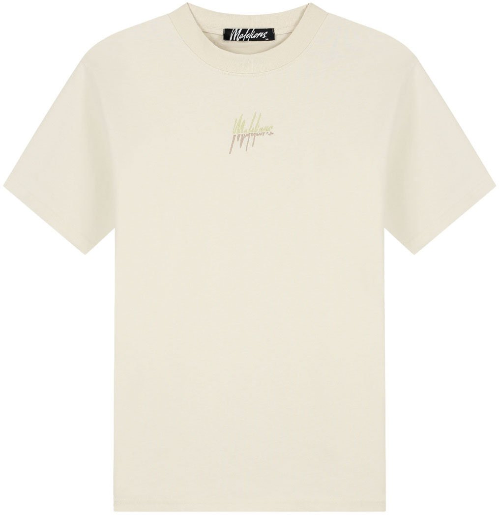 Malelions Malelions Men Split T-Shirt Beige