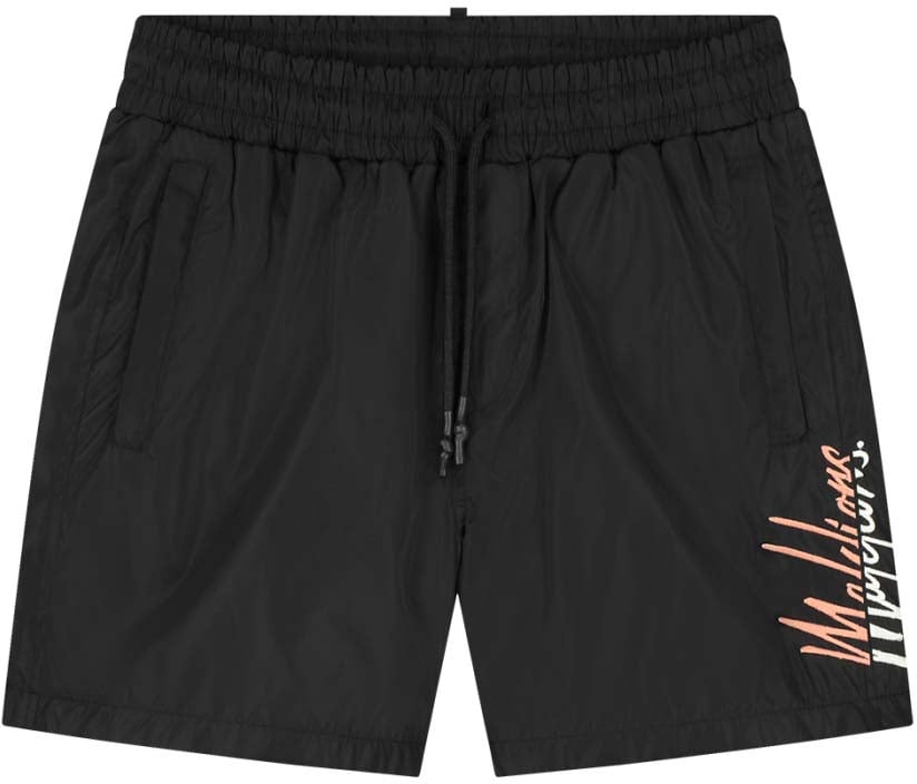 Malelions Malelions Men Split Swim Shorts Zwart