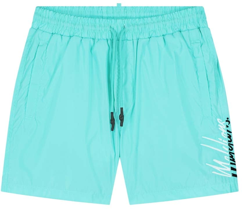 Malelions Malelions Men Split Swim Shorts Blauw