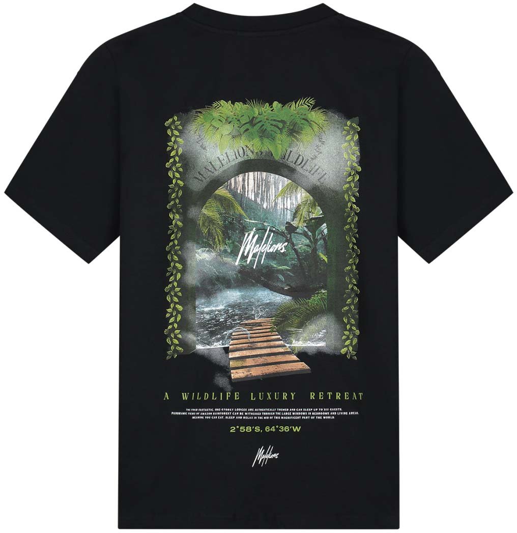Malelions Malelions Men Retreat T-Shirt Zwart