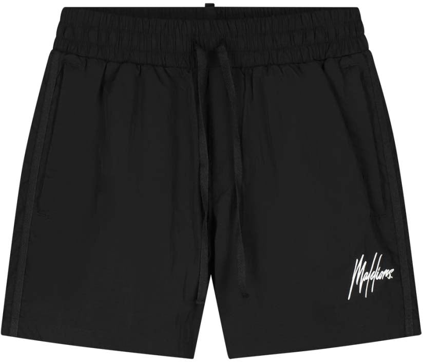 Malelions Malelions Men Crinkle Nylon Swim Shorts Zwart