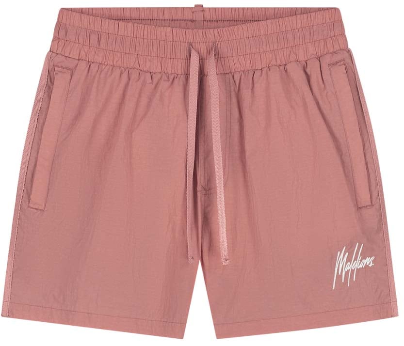Malelions Malelions Men Crinkle Nylon Swim Shorts Rood