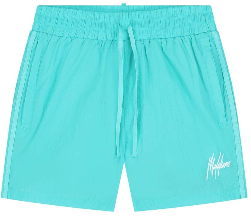 Malelions Malelions Men Crinkle Nylon Swim Shorts Blauw
