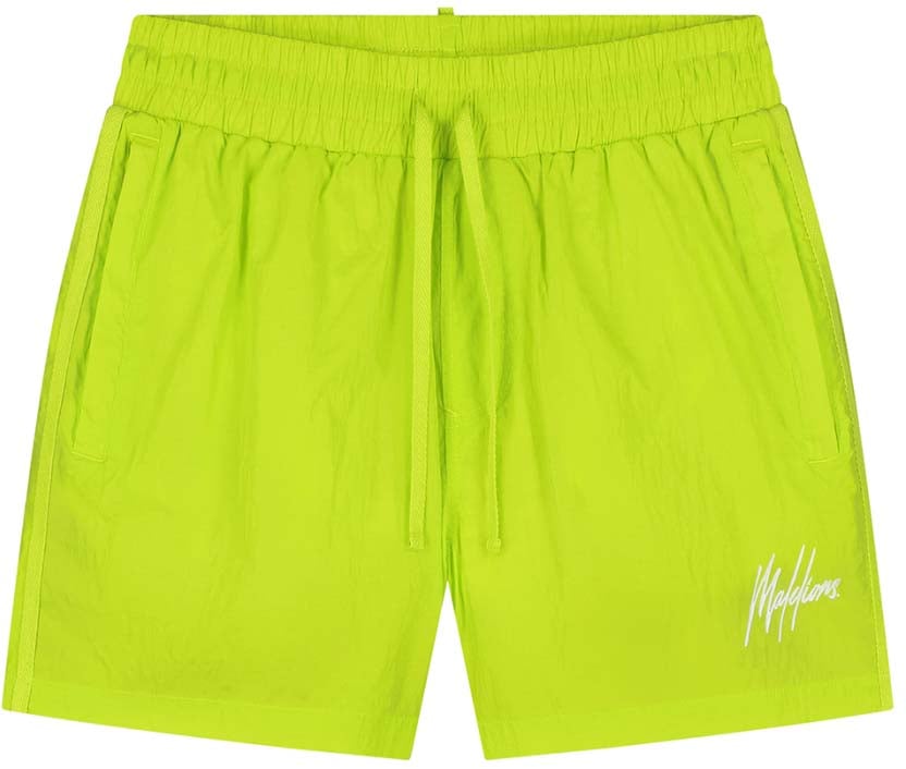 Malelions Malelions Men Crinkle Nylon Swim Shorts Groen
