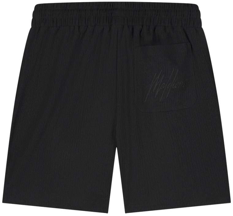 Malelions Malelions Men Seersucker Shorts Zwart