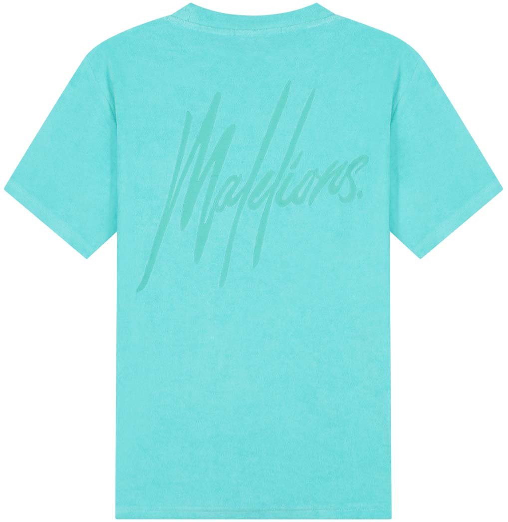 Malelions Malelions Men Signature Towelling T-Shirt Blauw