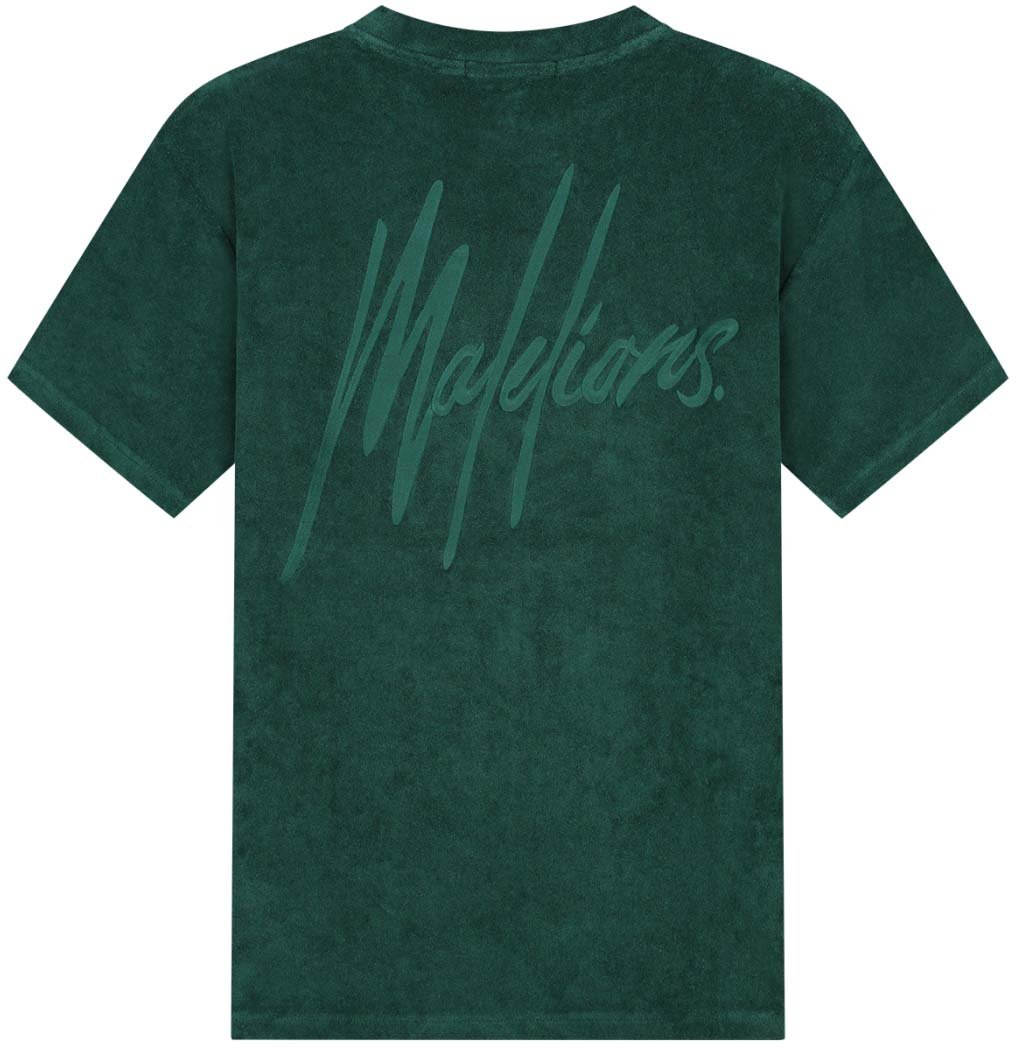 Malelions Malelions Men Signature Towelling T-Shirt Groen