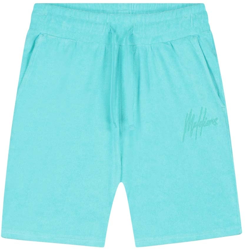 Malelions Malelions Men Signature Towelling Shorts Blauw