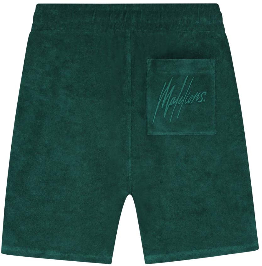 Malelions Malelions Men Signature Towelling Shorts Groen