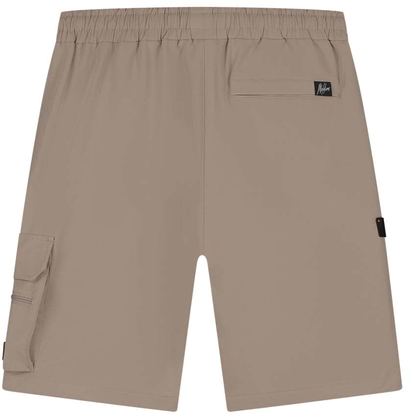 Malelions Malelions Men Technical Cargo Shorts Taupe