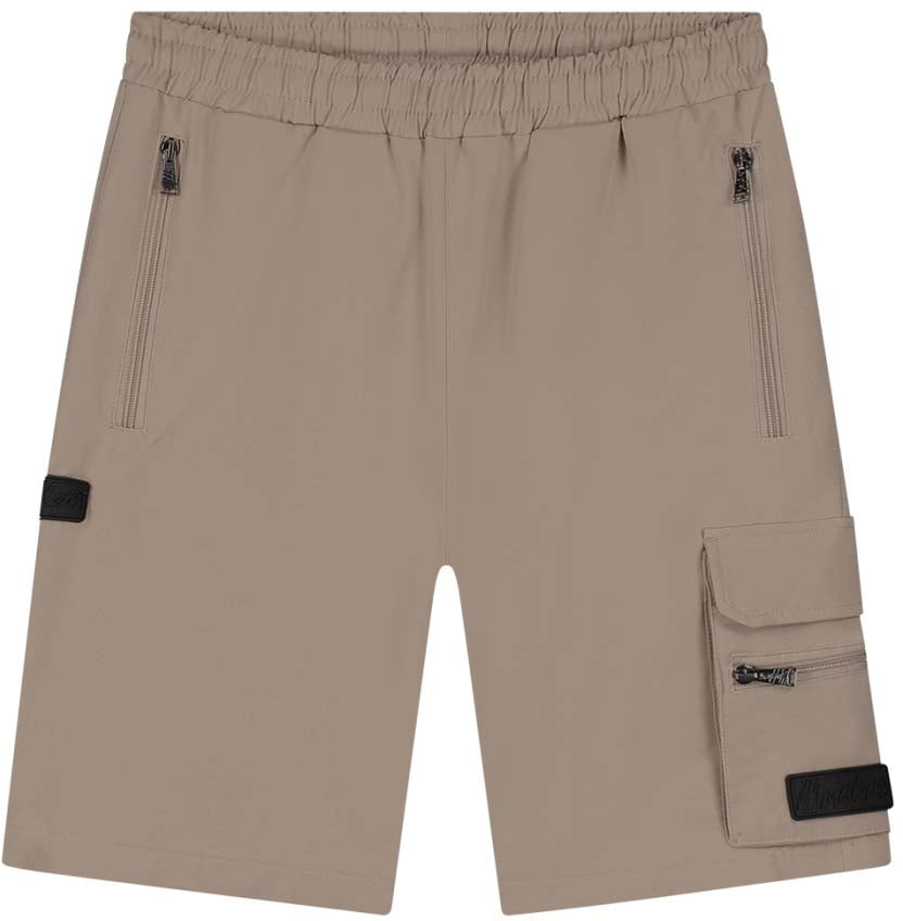 Malelions Malelions Men Technical Cargo Shorts Taupe