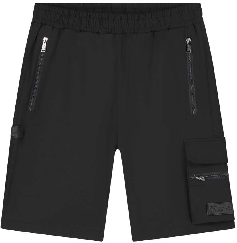 Malelions Malelions Men Technical Cargo Shorts Zwart