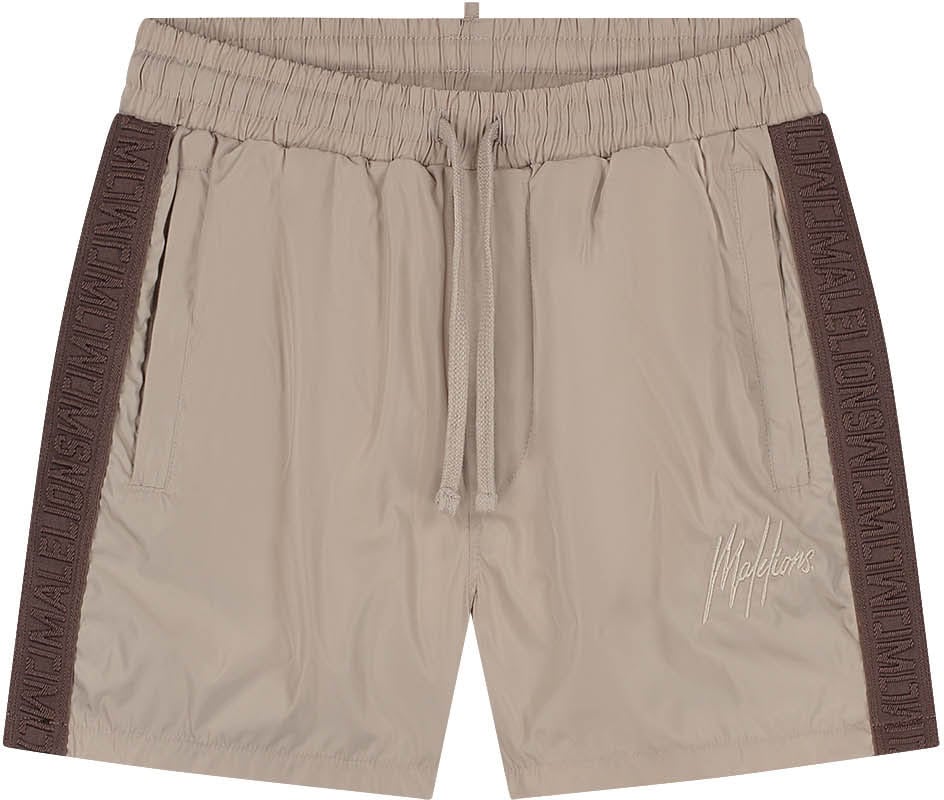 Malelions Malelions Men Venetian Swim Shorts 2.0 Taupe