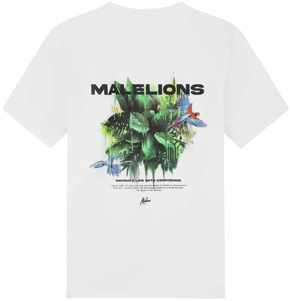 Malelions Malelions Men Parrot T-Shirt Wit