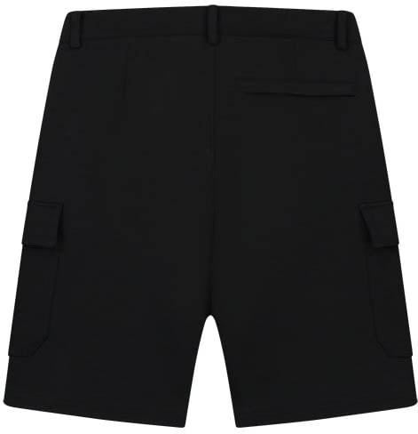 Malelions Malelions Men Signature Patch Cargo Shorts Zwart