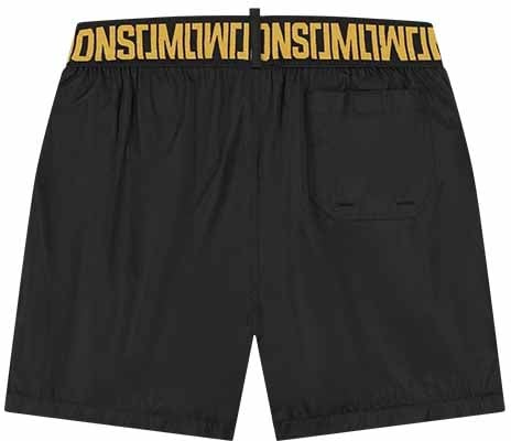 Malelions Malelions Men Venetian Swim Shorts Zwart