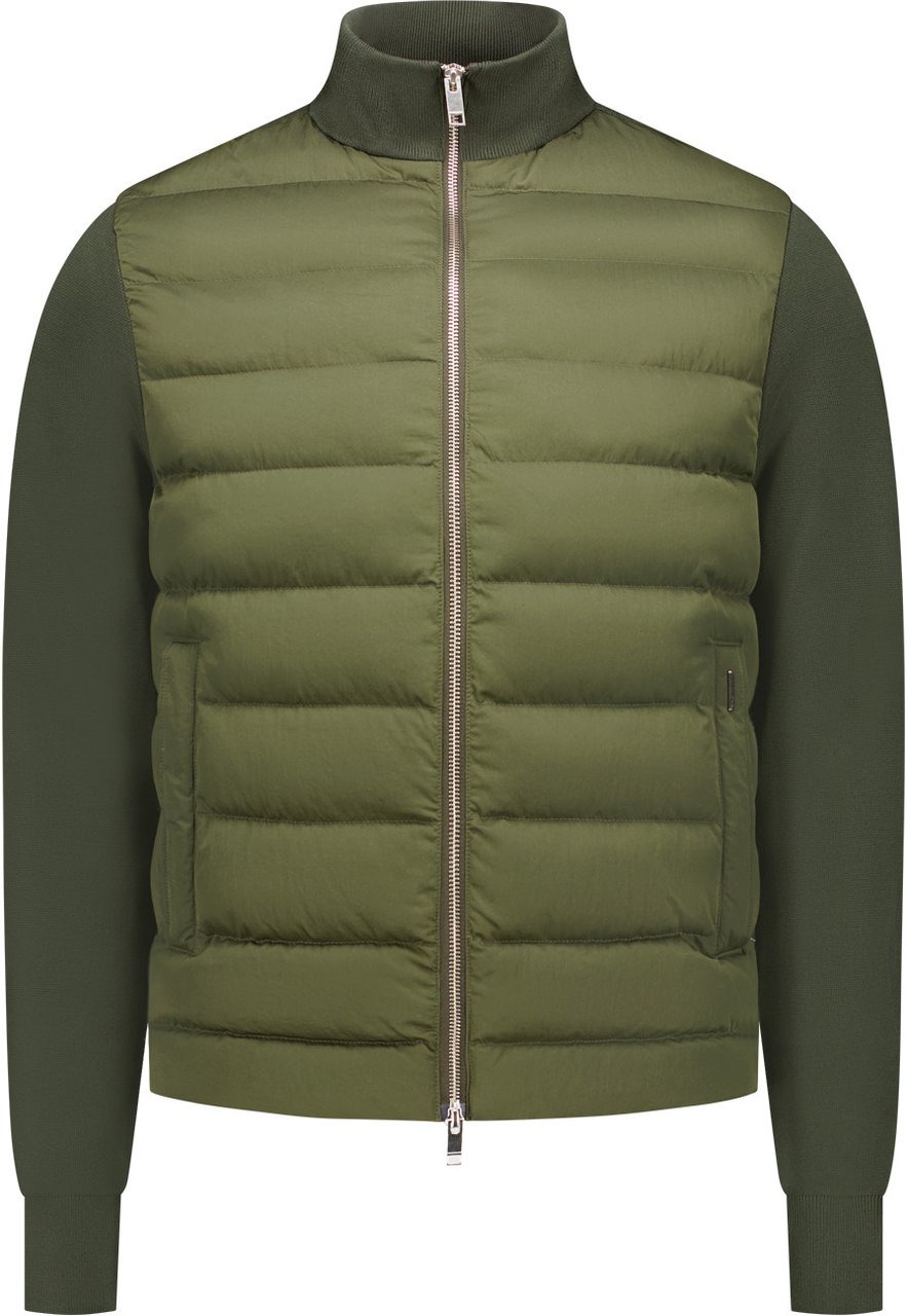 Malelions Malelions Men Knitted Hybrid Jacket Groen
