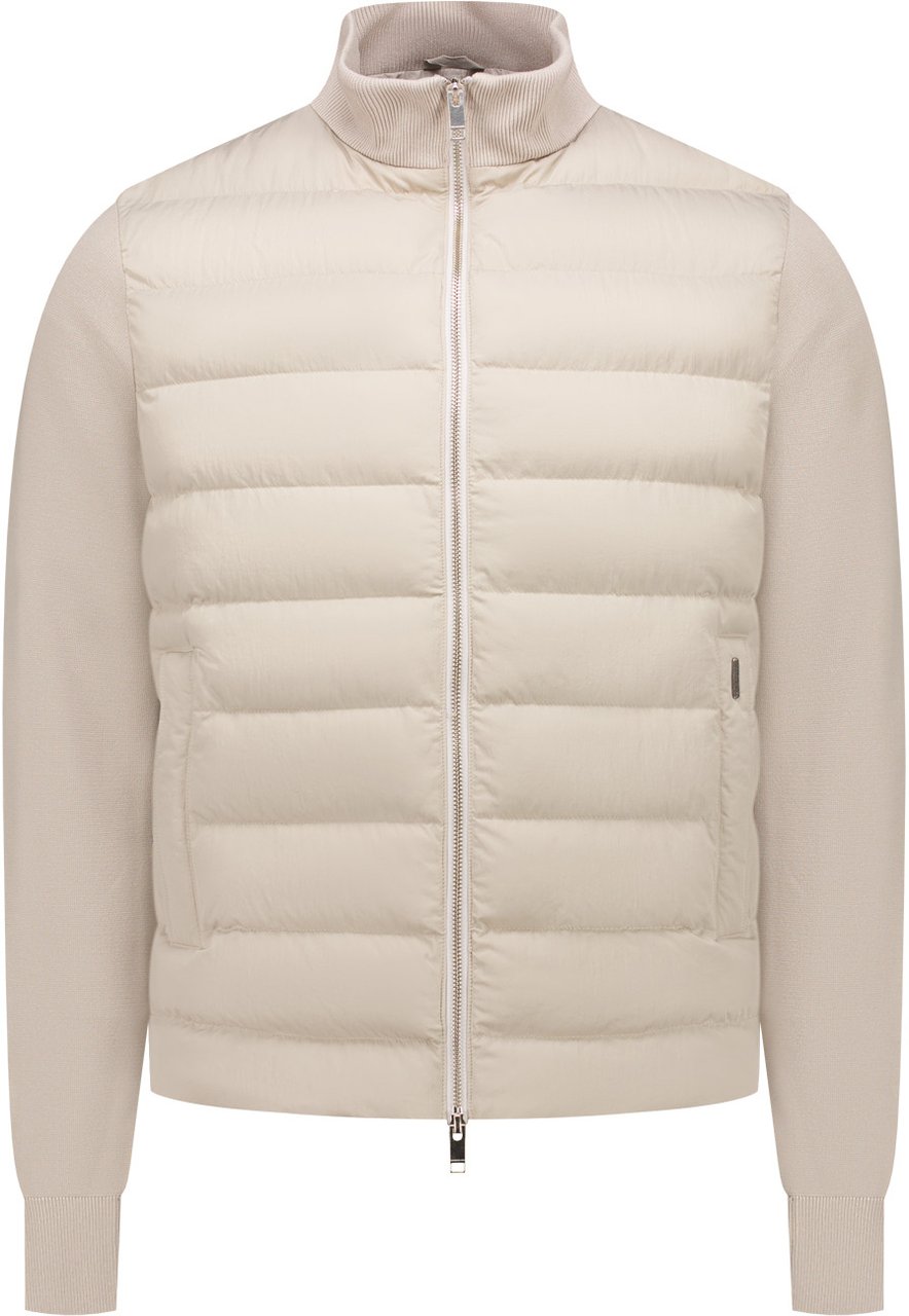 Malelions Malelions Men Knitted Hybrid Jacket Taupe