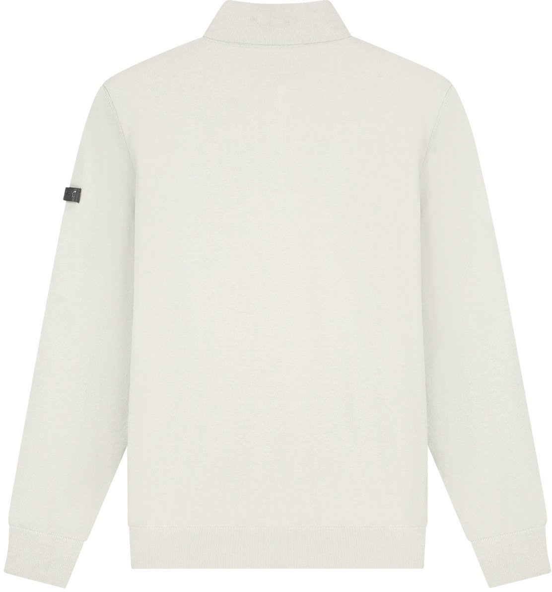 Malelions Malelions Men Knitted Longsleeve Zip Polo Grijs