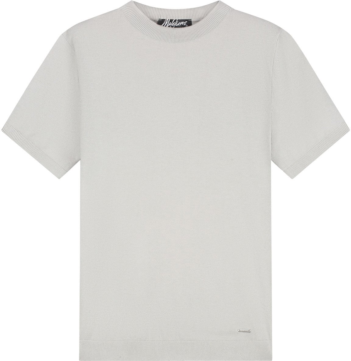 Malelions Men Knitted T-Shirt Grijs