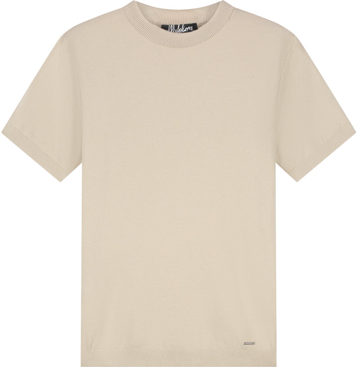 Malelions Malelions Men Knitted T-Shirt Taupe