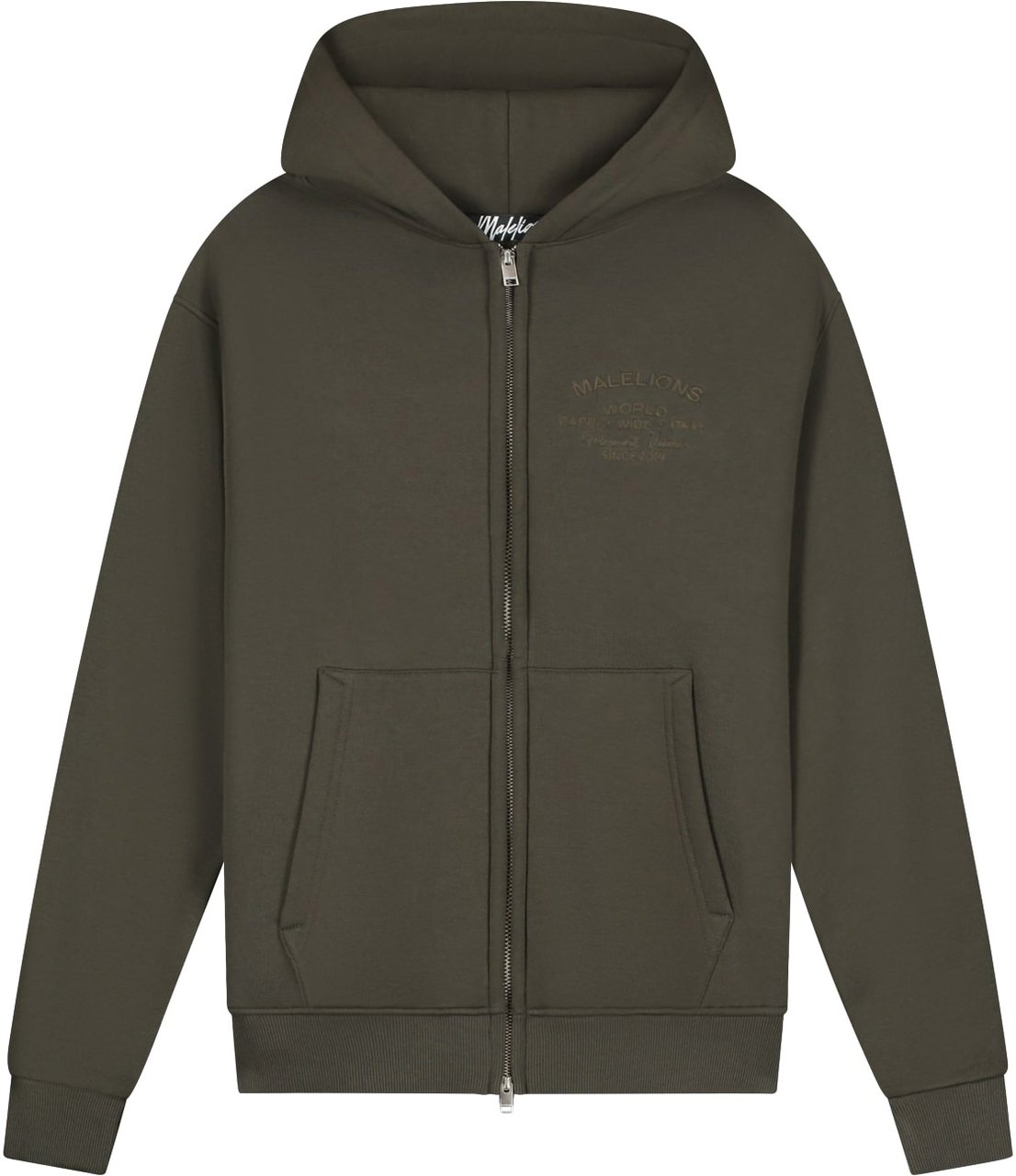 Malelions Malelions Men Permanent Vacation Zip Hoodie Groen